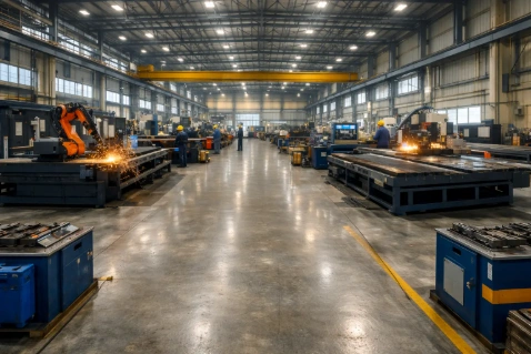 Modern manufacturing plant for pre-engineered buildings